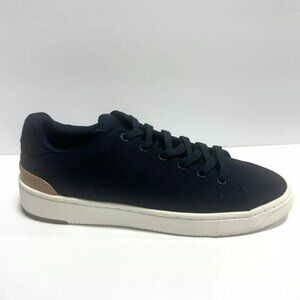 Tom’s Mens Travel Lite 2.0 Low Top Sneaker Navy Canvas Size 10 M